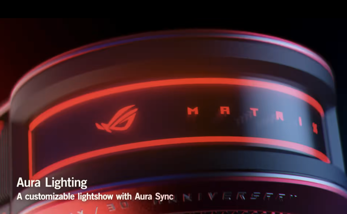 RGB-Beleuchtung im ROG-Stil darf wie üblich nicht fehlen. (Bild: Asus)